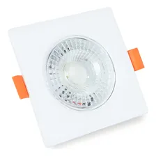 Kit 4 Spot Quadrado Embutir Direcionável Led 7w 6000k Frio Foto mini  2