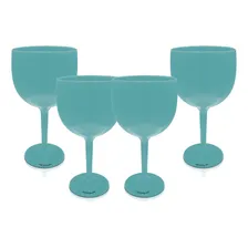 Kit 4 Taças Gin Azul Tiffany Acrílico Copo Gin Foto mini 2