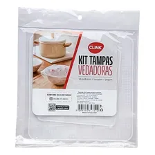 Kit 4 Tampas Vedadoras De Silicone Flexível Multiuso Foto  mini 1