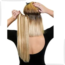 Kit 4 Telas Aplique Cabelo Tic Tac Orgânica Weng 70cm Cor Liso - Preto #1 Foto mini 2