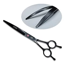 Kit 4 Tesouras Pet Tosa Profissional + Pinça & Pente Black Foto mini 4