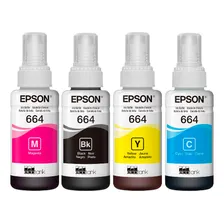 Kit 4 Tintas Epson 664 L110 L120 L200 L210 L220 L350 L355 Foto mini  2