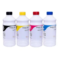 Kit 4 tintas Qualy-Ink CMYK Universal Corante preto ciano amarelo magenta Foto mini 2