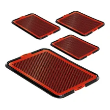 Kit 4 Toaletes Cachorro Sanitário Pipi Dog Vermelho Foto mini 1