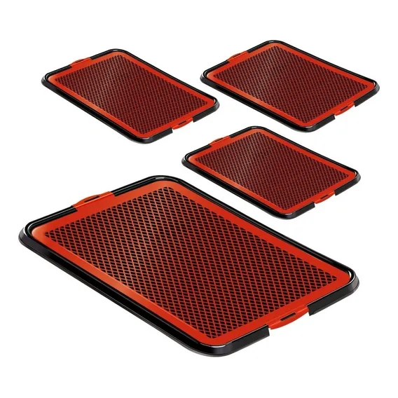 Kit 4 Toaletes Cachorro Sanitário Pipi Dog Vermelho Foto 1