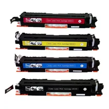 Kit 4 Toner Compatível Ce310a Ce311a Ce312a Ce313a | Cp1025 Tinta Preto/ciano/magenta/amarelo Foto  mini 1