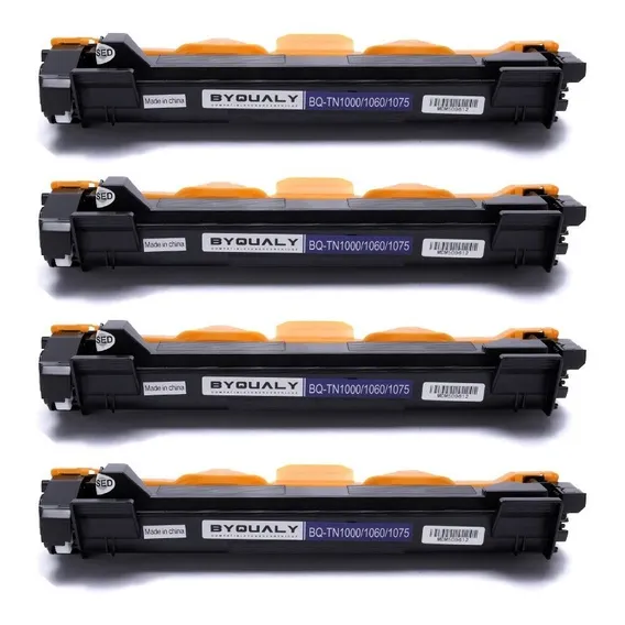 Kit 4 Toner Compatível Com Tn1000/tn1060/tn1075 Byqualy Foto 1
