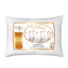 Kit 4 Travesseiro Antialérgico Pluma De Ganso Silicone Macio Cor Branco Foto  mini 1