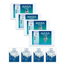 Kit 4 Travesseiros Nasa + 4 Capas Proteroras Zíper Foto mini 1