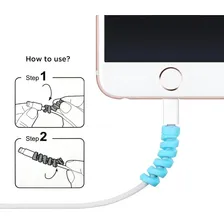Kit 4 Un Protetor Para Cabo Usb Fio Carregador Fone Ouvido Cor Colorido Foto mini 3