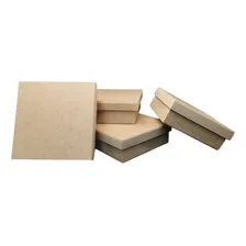 Kit 4 Unid Caixas Para Lembrancinha Em Mdf Cru 18x18x5 Foto mini 1