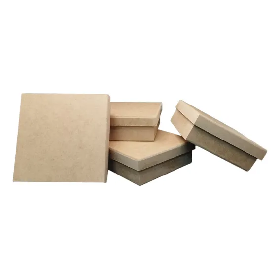 Kit 4 Unid Caixas Para Lembrancinha Em Mdf Cru 18x18x5 Foto 1