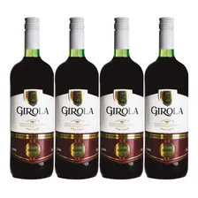 Kit 4 Vinho Girola Tinto De Mesa Suave Bordo Garrafa 1 Litro Foto  mini 1