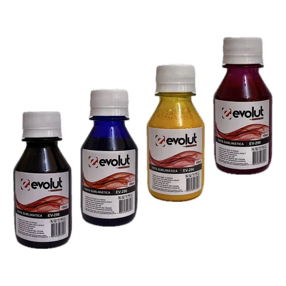 Kit 4 X 100ml Tinta Preta Sublimática Para Impressora Epson Tinta Preto Foto 1