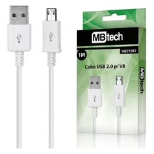 Kit 40 Cabos Microusb X Usb Carregador V8 1m Branco Atacado Foto  mini 1