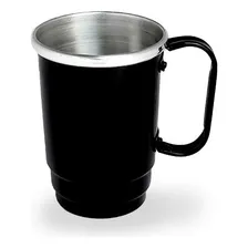 Kit 40 Caneca Borda Polida 350ml Cerveja AlumÃnio Chopp Cor Preto Foto mini 2