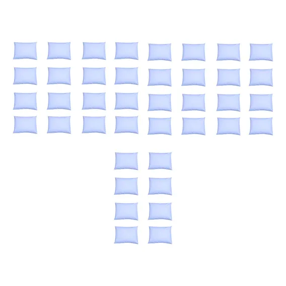 Kit 40 Capas Protetora Impermeável De Travesseiro Nura 70x50 Cor Branco Foto 1
