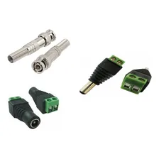 Kit 40 Conectores Bnc Mola + 20 P4 Macho +20 P4 Fêmea C80 Foto mini 1
