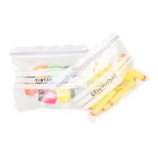 Kit 40 Saco Plastico Freezer Vedacao Zip Hermetico 16x14cm Foto mini 1