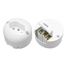 Kit 40 Tomada Externa Redonda Branco 2p+t 250v 10a Inmetro Foto mini 1