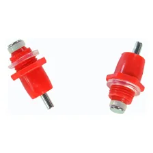 Kit 40 Un Bico Bebedor Automático Aves Pavão Galinhas Cor Vermelho Foto mini 2