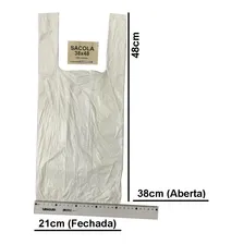 Kit 400 Bandeja Isopor Preta B02 Funda + Sacola Branca 38x48 Foto mini 2