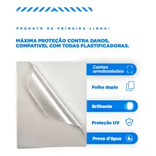 Kit 400 Plástico Para Plastificação Crachá + Cpf + Rg + A4 Foto mini 4