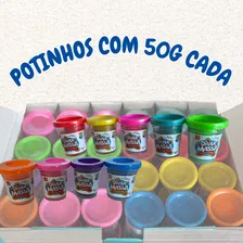 Kit 48 Potes Potinho De Massinha Massa De Modelar Divertoys Foto mini  3