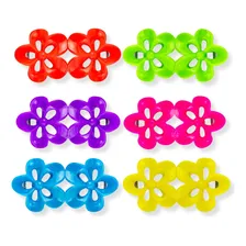 Kit 48 Presilha Prendedor Acess贸rio Cabelo Flor Multicolor Foto mini 2
