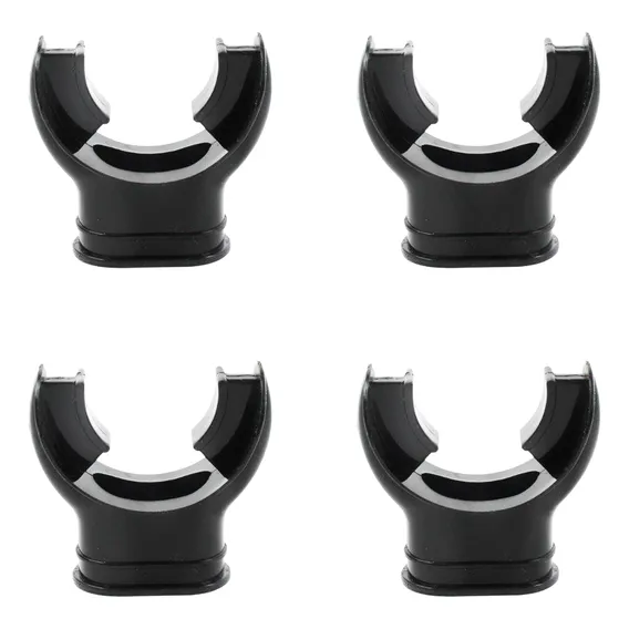 Kit 4un Combo Bocal Silicone Macio Snorkel E Regulador Mar Cor Preto Foto 1
