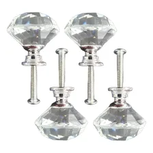 Kit 4/un Puxador Cristal 30mm De Gavetas Box M贸veis Standard Foto mini 1