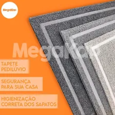 Kit 4un Tapete Pedilúvio 80x60 Sanitizante Higiene Desinfeta Cor Preto Desenho do tecido Felpa Foto mini  3