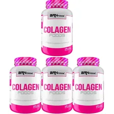 Kit 4x Colágeno Hidrolisado Pote 400 Capsulas Sabor Vitamina Foto  mini 1
