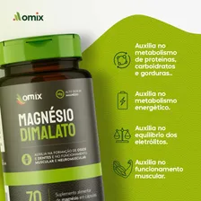 Kit 4x - Magnésio Dimalato - 70 Cápsulas - Omix Sabor Sem Sabor Foto mini  3