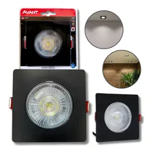 Kit 4x Spot Led Quadrado Embutir 5w Avant Direcionável 6500k Foto mini 1