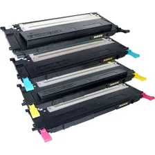 Kit 4x Toner Clx-3185n 407s P/ Clx-3185fw Clp-320n Clp-325w Tinta Preto/ciano/magenta/amarelo Foto mini  3