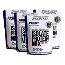 Kit 4x Whey Protein Isolate Mix - 900g Cada - Profit Sabor Baunilha Foto mini  2