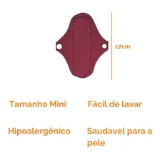 Kit 5 Absorventes De Pano Ecol贸gico Lav谩vel - Mini T么 de Pano Mini - 5 - Kit - 5 Foto mini 2