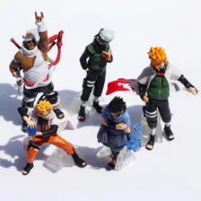 Kit 5 Action Figure Naruto Killer Kakashi Sasuke Minato Foto mini 3
