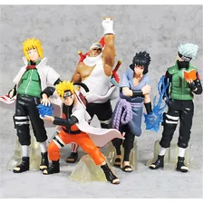 Kit 5 Action Figure Naruto Killer Kakashi Sasuke Minato Foto mini 4