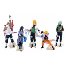 Kit 5 Action Figure Naruto Killer Kakashi Sasuke Minato Foto mini 2