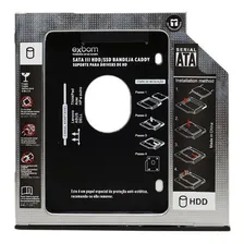 Kit 5 Adaptador Caddy Sata Dvd 9.5mm 3 Hd Ssd 2,5´´ Notebook Foto mini 3