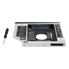 Kit 5 Adaptador Caddy Sata Dvd 9.5mm 3 Hd Ssd 2,5´´ Notebook Foto mini 4
