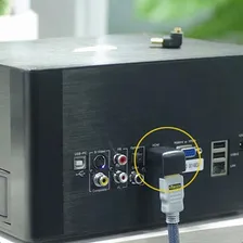 Kit 5 Adaptador Hdmi Curva 90 Graus Em L Macho X Fêmea Tv Foto mini 2