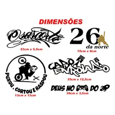 Kit 5 Adesivos Cabo Enrolado 26 Da Norte Grau Osascorte Moto Cor Preto Foto mini  2