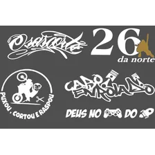 Kit 5 Adesivos Cabo Enrolado 26 Da Norte Grau Osascorte Moto Cor Preto Foto mini  3