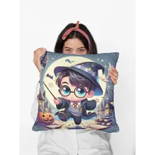Kit 5 Almofadas Halloween Harry Potter Lembrança De Aniversá Cor Preto Desenho Do Tecido Harry Potter Halloween Foto  mini 1
