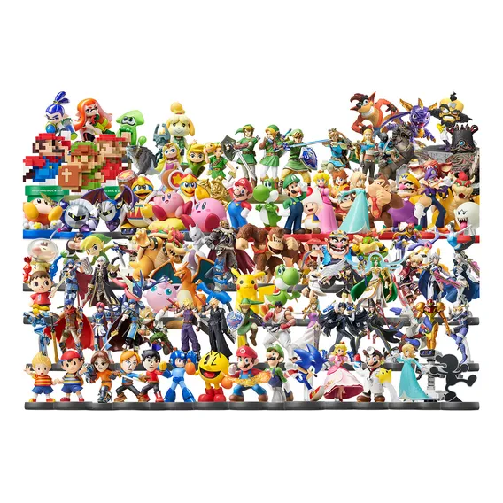 Kit 5 Amiibo Cards - Zelda, Animal Crossing, Mario, Splatoon Foto 1
