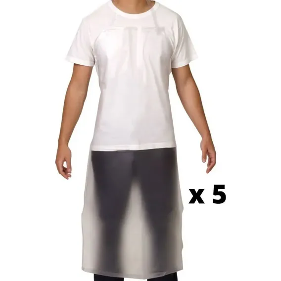 Kit 5 Avental ImpermeƔvel Vinil Transparente AƧougue Cozinha Foto 1