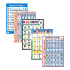 Kit 5 Banner Para Escolas Educativo Alfabetização Modelos Foto mini 1